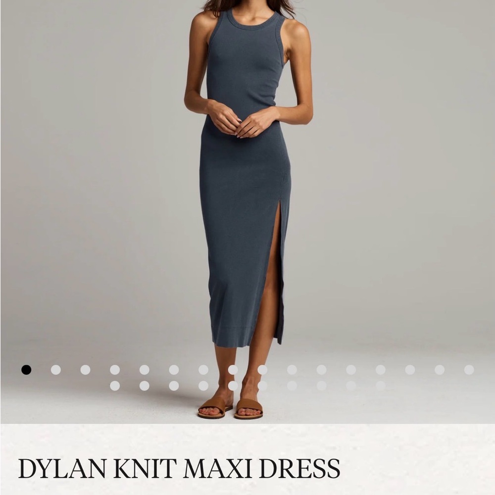 Dylan Knit Maxi Dress in Slate by Rowan